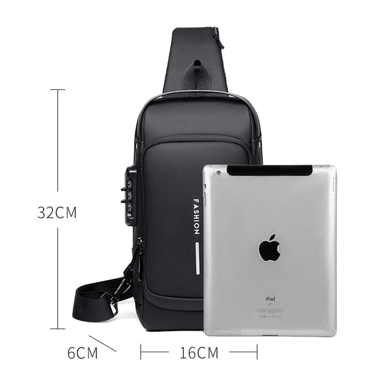 Bolsa Slim Bag | Mochila Anti-Furto com Senha USB