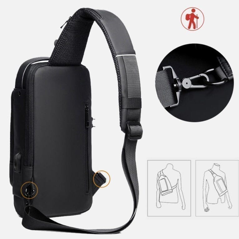 Bolsa Slim Bag | Mochila Anti-Furto com Senha USB